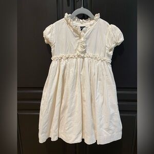 Ralph Lauren Elegant Cream Corduroy Girls Dress sz 6